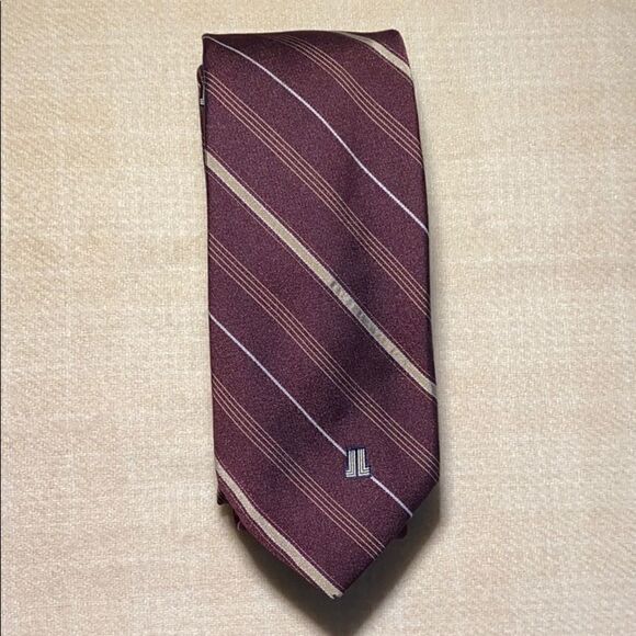 Lanvin Red Stripe Tie  - Picture 1 of 4